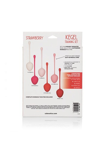 Вагинальные шарики в виде клубники Kegel Training Set Strawberry