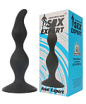 Анальная игрушка L-43 для массажа и стимуляции, черная