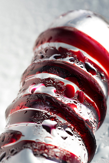 Двусторонний стеклянный фаллоимитатор, 19 см