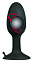Черная анальная пробка Backdoor из силикона, 8 см