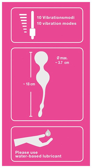 Розовые вагинальные виброшарики Love Balls 75 с USB, диаметр 3,7 см