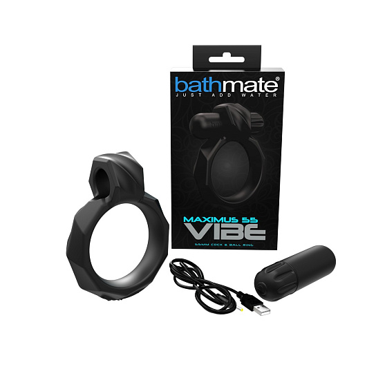 Эрекционное кольцо с вибрацией Bathmate Maximus Vibe 55