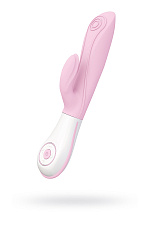Вибратор с интенсивной вагинальной и клиторальной стимуляцией OVO E7, розовый