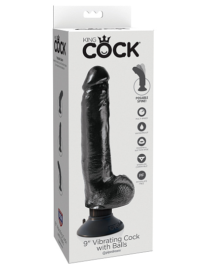 Вибратор-насадка 3в1 Cock with balls, 18 см