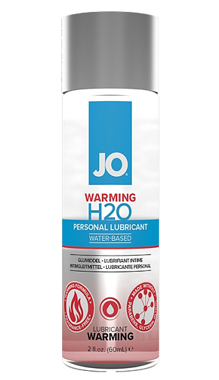 Возбуждающий лубрикант на водной основе JO H2O Warming, 60 мл