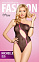 Боди на одно плечо SoftLine Michelle черно-розовое, S/M