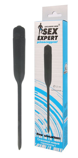 Уретральный вибростимулятор из силикона Sex Expert