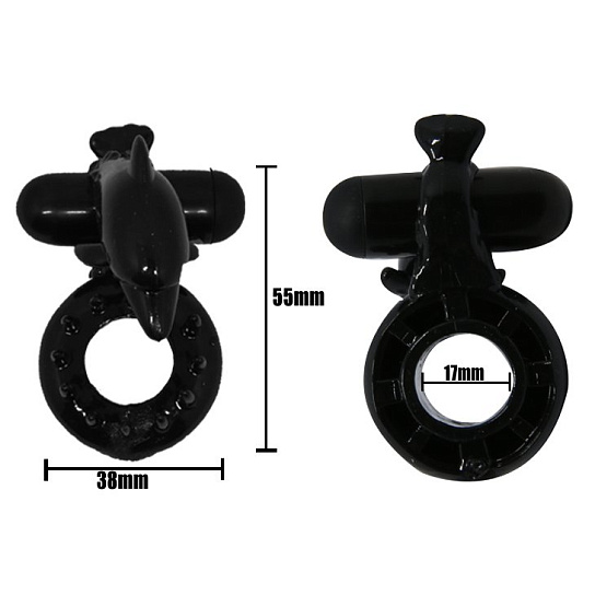 Кольцо с клиторальным стимулятором в виде дельфина, Baile