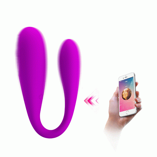 Вибромассажер-скобка August с управлением через смартфон