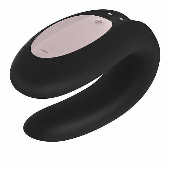 Вибромассажер для пар Satisfyer Double Joy с 2-я моторами, черный