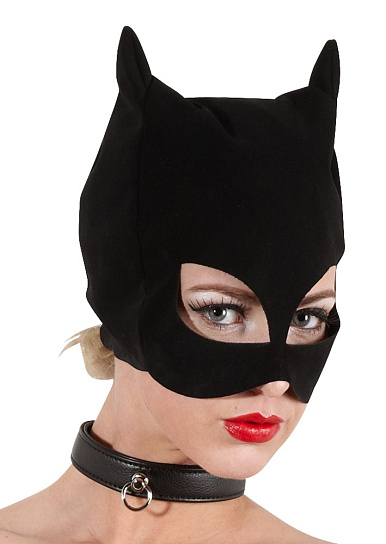 Полушлем-маска кошки Katzenmaske, черная