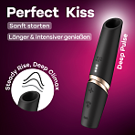 Satisfyer Perfect Kiss — клиторальный вакуумный вибратор в форме помады, 30 режимов