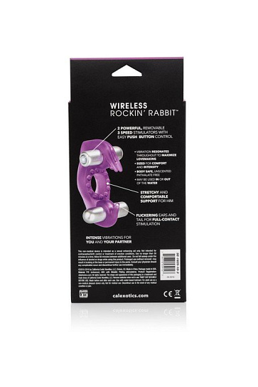 Эрекционное вибро-кольцо Wireless Rockin' Rabbit