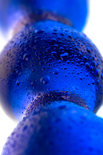 Синий фаллоимитатор Glas 20,5 см