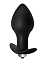 Анальная пробка BULB ANAL с вибрацией средняя, черная