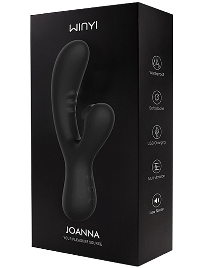 Вибратор-кролик с вакуумно-волновой пульсацией Winyi Joanna