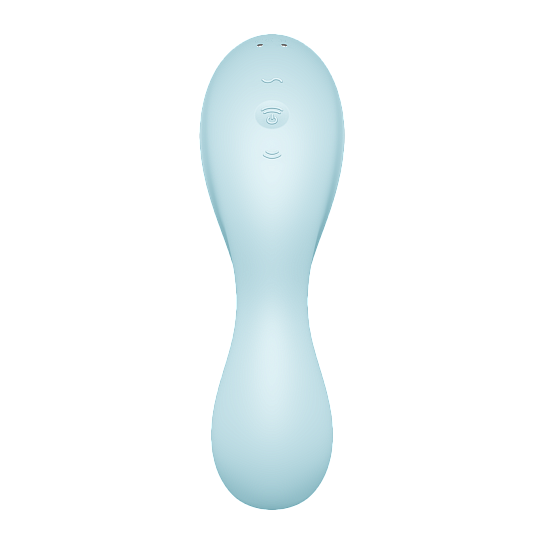 Вакуумно-волновой вибратор Satisfyer Curvy Trinity 5, голубой