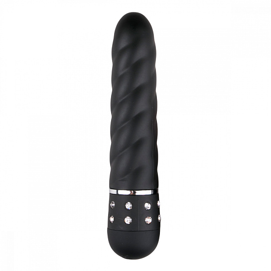 Мини-вибратор Easytoys Love Diamond Twisted, черный