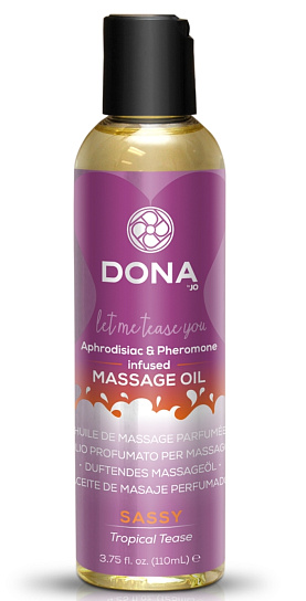 Гель для массажа DONA Scented Massage Oil Tropical Tease, 110 мл