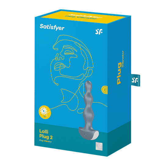 Анальный плаг с вибрацией Satisfyer Lolli Plug 2, серый