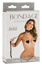 Ошейник с поводком Bondage Collection Collar and Leash, OS