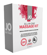 Подарочный набор для массажа JO All in One Massage Kit, 3х30 мл