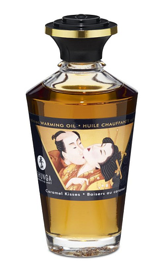 Согревающее масло Caramel Kisses с ароматом карамельного поцелуя, 100 мл