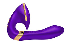Вибратор с широким стимулятором клитора Shunga Soyo, фиолетовый