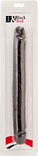 Двусторонний фаллоимитатор TOYFA Black&Red, 31 см, черный
