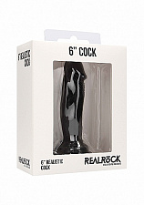 Фаллоимитатор без мошонки Shots Media RealRock Realistic Cock - 6, черный