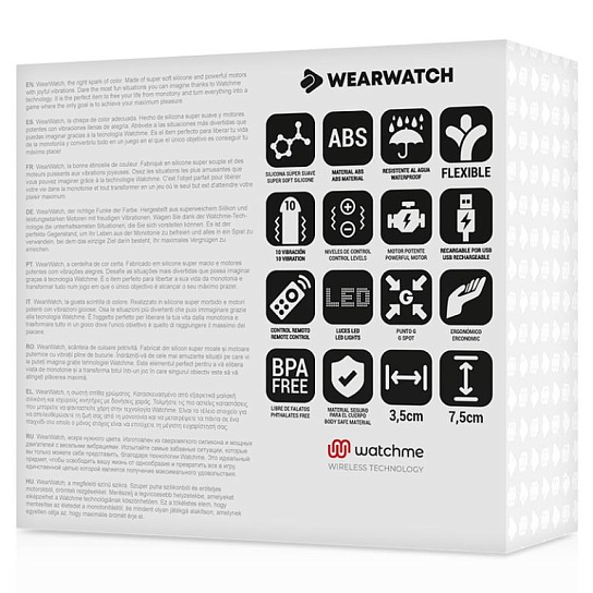 Мощное виброяйцо с пультом ДУ в виде часов WEARWATCH EGG, розовый\розовый
