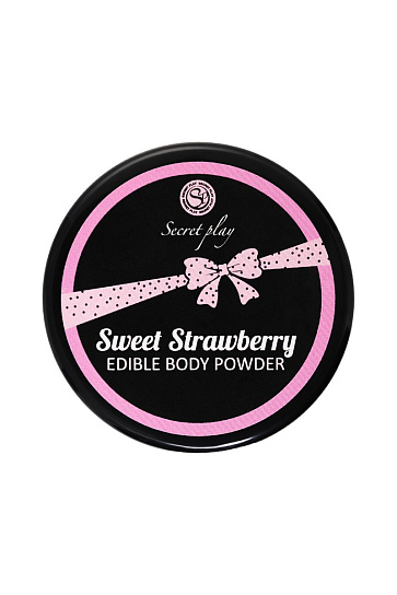 Съедобная пудра для тела со вкусом клубники Secret Play Strawberry Edible, 20 г Съедобная пудра для тела со вкусом клубники Secret Play Strawberry Edible, 20 г