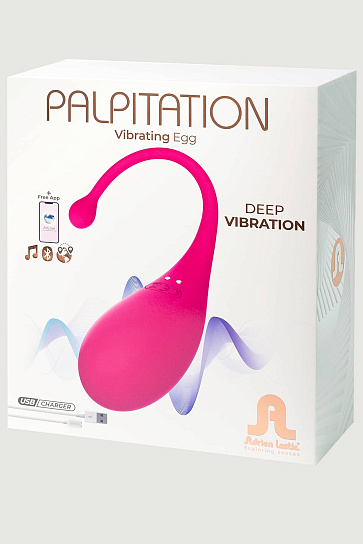 Вибростимулятор-яйцо Adrien Lastic Palpitation, розовое