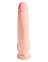 Фаллоимитатор с прочной присоской King Cock Plus 10 Triple, 19 см