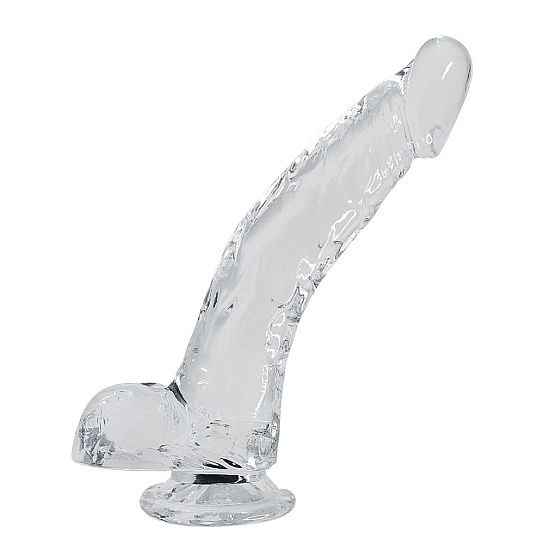 Фаллоимитатор Adrien Lastic Stallion Jelly Dildo с мошонкой, прозрачный