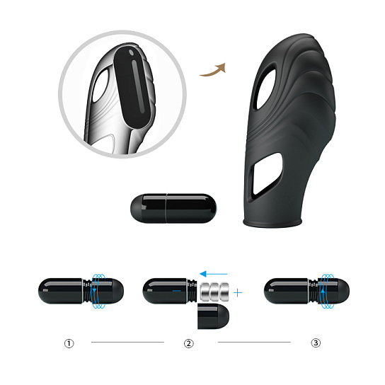 Насадка на палец с вибрацией Pretty Love Lich