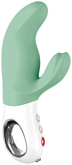 Мини-вибратор премиум класса Miss Bi, 17 см, фисташковый