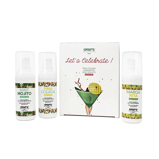 Подарочный набор масел для массажа Exsens Let's Celebrate, 30 мл