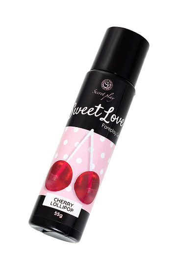 Лубрикант со вкусом вишневого леденца Secret Play Sweet Love, 60 мл