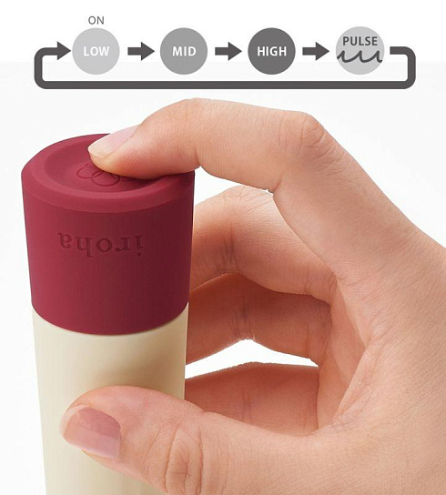 Вибратор с анти-пылевым покрытием Iroha Rin Akane, белый