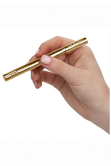 Ультратонкий вибромассажер Hidden Pleasures, золотистый