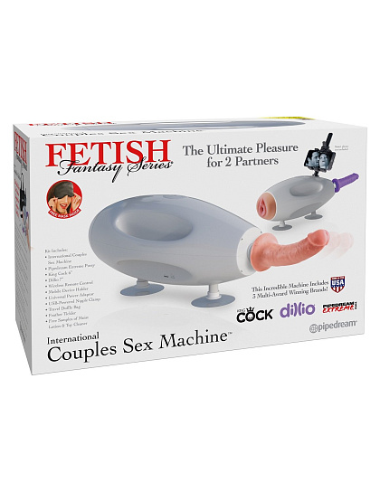 Секс-машина для пар с пультом ДУ Fetish Fantasy Series, серая