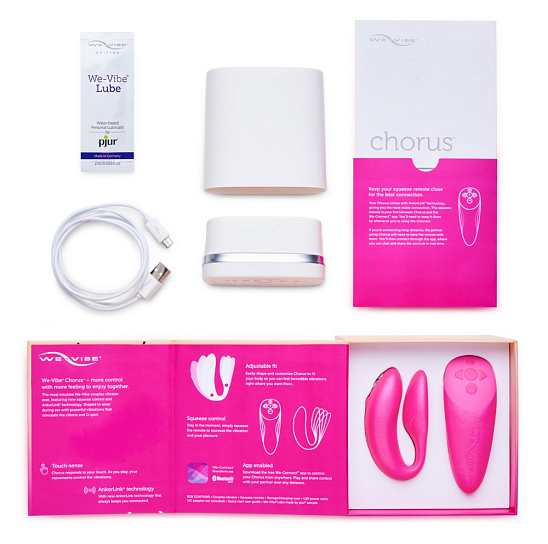 Вибратор для пар We-Vibe Chorus, розовый