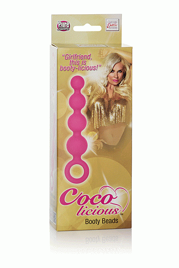 Анальная елочка Booty Beads, розовая