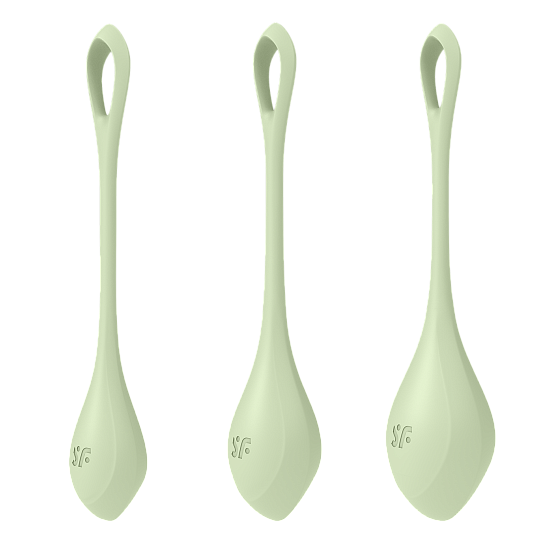 Набор вагинальных шариков Satisfyer Yoni Power 2, зеленый