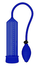 Вакуумная помпа для мужчин, 21 см, синяя