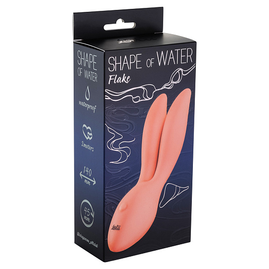 Вибратор Lola games Shape of water Flake с 2-я моторами