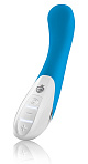 Силиконовый вибратор AL PUNTO с электростимуляцией, голубой