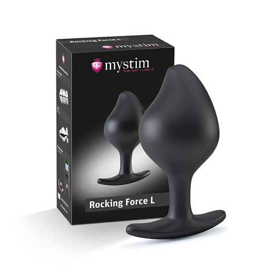 Анальная пробка с электростимуляцией Rocking Force L