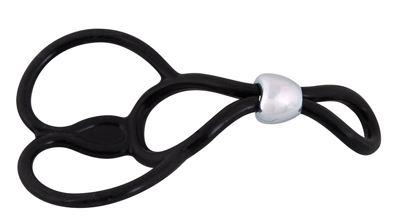 Лассо эрекционное с подхватом мошонки TRIPLE BALL